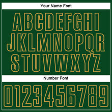 Charger l'image dans la galerie, Custom Green Old Gold Splash Sublimation Soccer Uniform Jersey