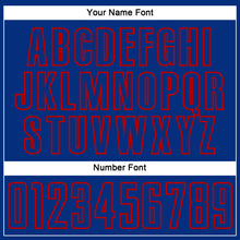 Load image into Gallery viewer, Custom Royal Red Splash Sublimation Soccer Uniform Jersey