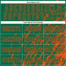 Charger l'image dans la galerie, Custom Kelly Green Orange Splash Sublimation Soccer Uniform Jersey