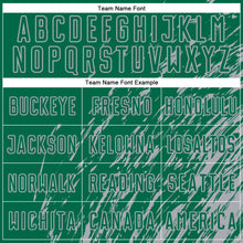 Charger l'image dans la galerie, Custom Kelly Green Gray Splash Sublimation Soccer Uniform Jersey