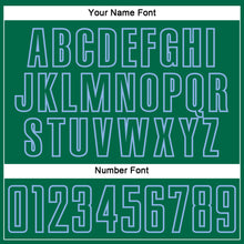 Charger l'image dans la galerie, Custom Kelly Green Light Blue Splash Sublimation Soccer Uniform Jersey