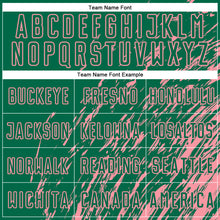 Charger l'image dans la galerie, Custom Kelly Green Medium Pink Splash Sublimation Soccer Uniform Jersey