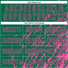 Charger l'image dans la galerie, Custom Kelly Green Pink Splash Sublimation Soccer Uniform Jersey