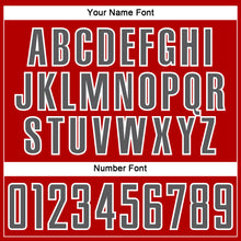 Load image into Gallery viewer, Custom Red Steel Gray-White Splash Sublimation Soccer Uniform Jersey