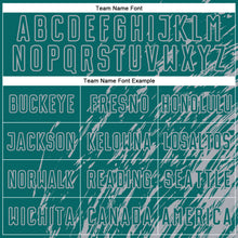 Load image into Gallery viewer, Custom Teal Gray Splash Sublimation Soccer Uniform Jersey