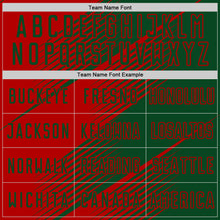 Charger l'image dans la galerie, Custom Green Red Line Sublimation Soccer Uniform Jersey