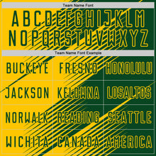 Charger l'image dans la galerie, Custom Green Yellow Line Sublimation Soccer Uniform Jersey