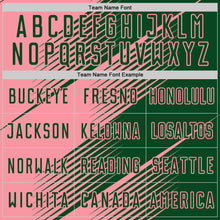 Charger l'image dans la galerie, Custom Green Medium Pink Line Sublimation Soccer Uniform Jersey