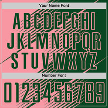 Charger l'image dans la galerie, Custom Green Medium Pink Line Sublimation Soccer Uniform Jersey