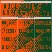 Charger l'image dans la galerie, Custom Green Orange Line Sublimation Soccer Uniform Jersey