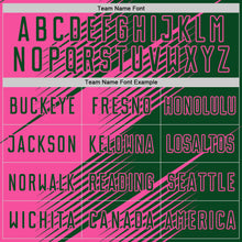 Charger l'image dans la galerie, Custom Green Pink Line Sublimation Soccer Uniform Jersey