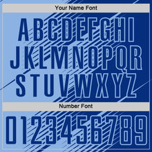 Load image into Gallery viewer, Custom Royal Light Blue Line Sublimation Soccer Uniform Jersey