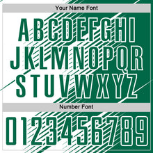 Charger l'image dans la galerie, Custom Kelly Green White Line Sublimation Soccer Uniform Jersey