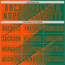 Charger l'image dans la galerie, Custom Kelly Green Orange Line Sublimation Soccer Uniform Jersey