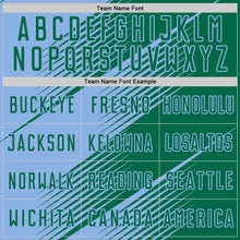 Charger l'image dans la galerie, Custom Kelly Green Light Blue Line Sublimation Soccer Uniform Jersey