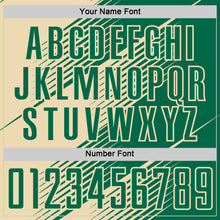 Load image into Gallery viewer, Custom Kelly Green Cream Line Sublimation Soccer Uniform Jersey