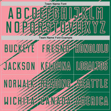 Charger l'image dans la galerie, Custom Kelly Green Medium Pink Line Sublimation Soccer Uniform Jersey