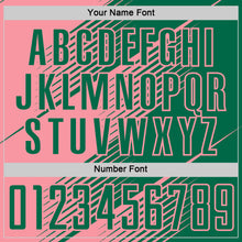 Charger l'image dans la galerie, Custom Kelly Green Medium Pink Line Sublimation Soccer Uniform Jersey