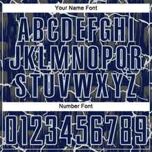 Charger l'image dans la galerie, Custom Navy Silver Lightning Sublimation Soccer Uniform Jersey