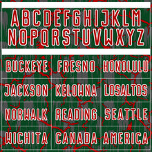 Charger l'image dans la galerie, Custom Green Red-White Lightning Sublimation Soccer Uniform Jersey