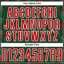 Charger l'image dans la galerie, Custom Green Red-White Lightning Sublimation Soccer Uniform Jersey