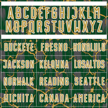 Charger l'image dans la galerie, Custom Green Old Gold-White Lightning Sublimation Soccer Uniform Jersey