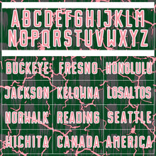 Charger l'image dans la galerie, Custom Green Medium Pink-White Lightning Sublimation Soccer Uniform Jersey