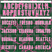 Charger l'image dans la galerie, Custom Green Pink-White Lightning Sublimation Soccer Uniform Jersey