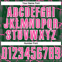 Charger l'image dans la galerie, Custom Green Pink-White Lightning Sublimation Soccer Uniform Jersey