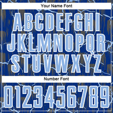 Load image into Gallery viewer, Custom Royal Light Blue-White Lightning Sublimation Soccer Uniform Jersey