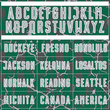 Charger l'image dans la galerie, Custom Kelly Green Gray-White Lightning Sublimation Soccer Uniform Jersey