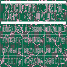 Charger l'image dans la galerie, Custom Kelly Green Light Pink Lightning Sublimation Soccer Uniform Jersey