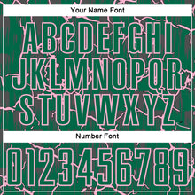 Charger l'image dans la galerie, Custom Kelly Green Light Pink Lightning Sublimation Soccer Uniform Jersey