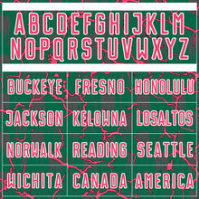 Charger l'image dans la galerie, Custom Kelly Green Neon Pink-White Lightning Sublimation Soccer Uniform Jersey