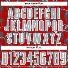 Load image into Gallery viewer, Custom Red Gray-White Lightning Sublimation Soccer Uniform Jersey