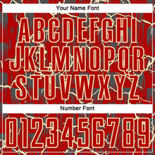Load image into Gallery viewer, Custom Red Cream Lightning Sublimation Soccer Uniform Jersey