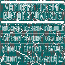 Load image into Gallery viewer, Custom Teal White Lightning Sublimation Soccer Uniform Jersey