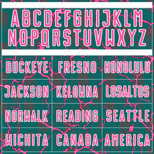 Load image into Gallery viewer, Custom Teal Pink-White Lightning Sublimation Soccer Uniform Jersey