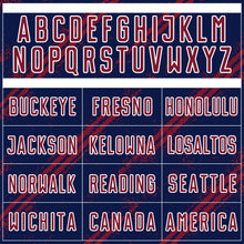 Laden Sie das Bild in den Galerie-Viewer, Custom Navy Crimson-White Abstract Fragment Art Splash Sublimation Soccer Uniform Jersey