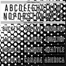 Laden Sie das Bild in den Galerie-Viewer, Custom Black White Modern Polka Dot Sublimation Soccer Uniform Jersey