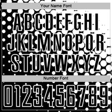 Laden Sie das Bild in den Galerie-Viewer, Custom Black White Modern Polka Dot Sublimation Soccer Uniform Jersey