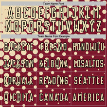 Загрузить изображение в средство просмотра галереи, Custom Crimson Cream-Black Modern Polka Dot Sublimation Soccer Uniform Jersey