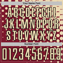 Загрузить изображение в средство просмотра галереи, Custom Crimson Cream-Black Modern Polka Dot Sublimation Soccer Uniform Jersey