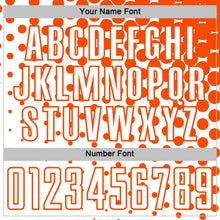 Charger l'image dans la galerie, Custom White Orange Modern Polka Dot Sublimation Soccer Uniform Jersey