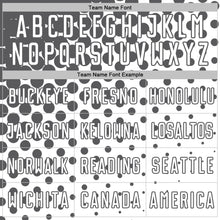 Load image into Gallery viewer, Custom White Steel Gray Modern Polka Dot Sublimation Soccer Uniform Jersey