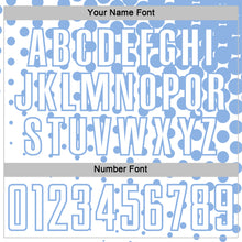 Charger l'image dans la galerie, Custom White Light Blue Modern Polka Dot Sublimation Soccer Uniform Jersey