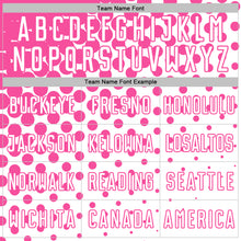 Load image into Gallery viewer, Custom White Pink Modern Polka Dot Sublimation Soccer Uniform Jersey