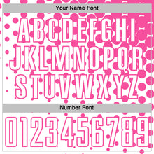 Load image into Gallery viewer, Custom White Pink Modern Polka Dot Sublimation Soccer Uniform Jersey