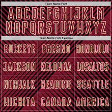 Laden Sie das Bild in den Galerie-Viewer, Custom Black Crimson-Cream Line Sublimation Soccer Uniform Jersey