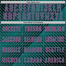 Laden Sie das Bild in den Galerie-Viewer, Custom Black Teal-Pink Line Sublimation Soccer Uniform Jersey